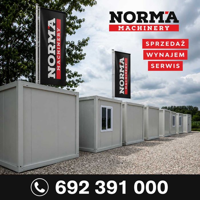 Kontener biurowy, socjalny, pawilon handlowy. BIAŁY !!6 x 2,4 m !