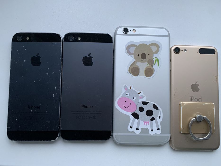 Айфони. 4 штуки. Заблоковані. На запчастини.