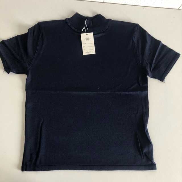 Vendo Camisola Manga Curta, Azul escuro e Creme, Tam: M