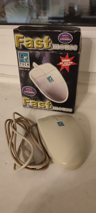 Stara kulkowa mysz komputerowa A4 Tech. Windows 95, 98 I 3.1