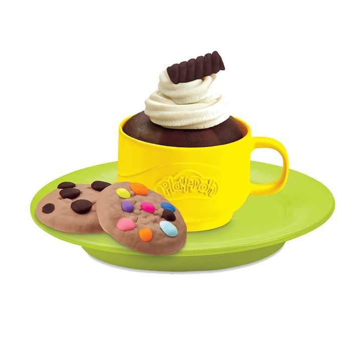 ZESTAW ciastoliny Play-Doh kawiarnia ekspres 8 tubek
