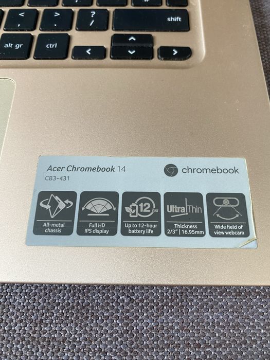 Ультрабук Б-клас Acer Chrome CB3-431