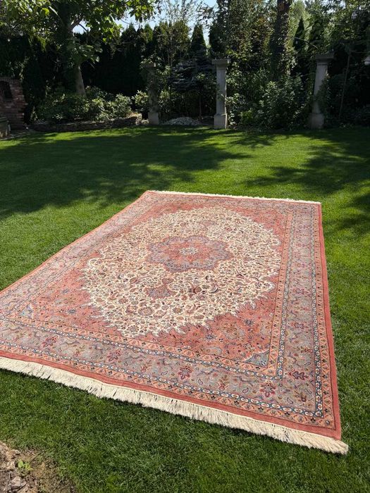 Dywan Wełniany Kaszmirowy Perski Indo Keshan 365x255 gal. 25 tyś NAJTANIEJ