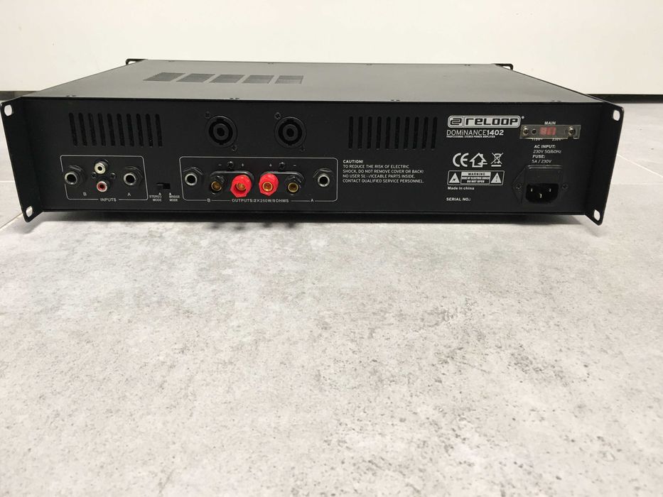 Zestaw DJ BEHRINGER MX2642 Reloop DOMINANCE 2x 360W kolumny VOICE KRAF