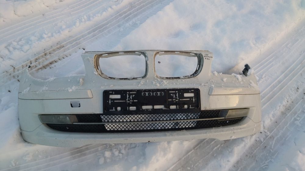 BMW e87 e81 zderzak przód alpinweiss a300
