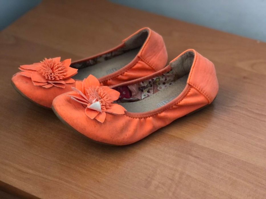 Balerinki pomarańczowe rozm 31