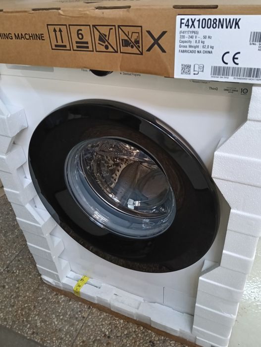 Máquina de lavar roupa LG, 8 kls, 1400 rpm, WiFi