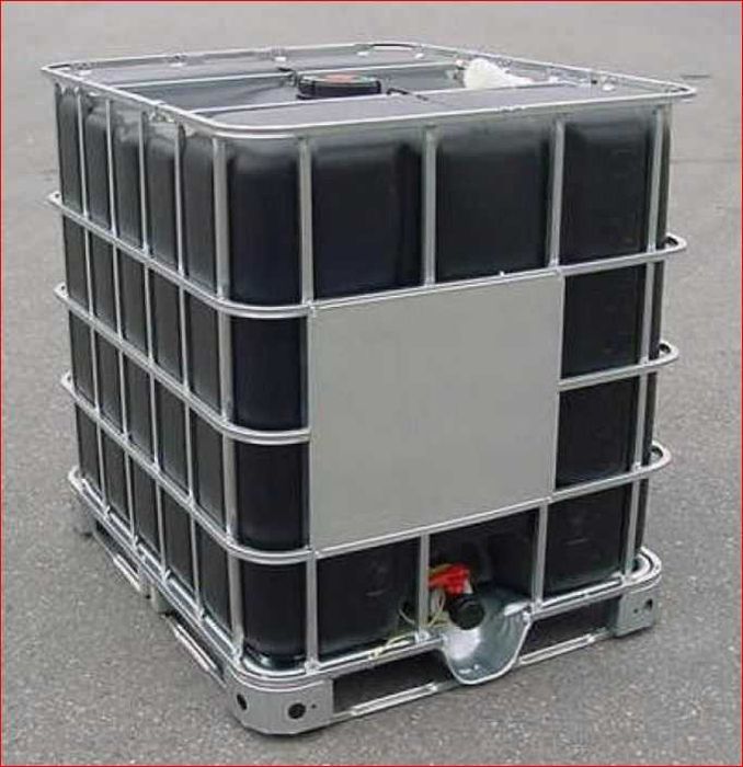 beczka zbiornik na wodę, paliwo 1000l z zaworem na palecie Mauzer