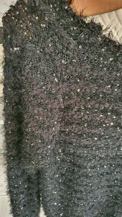 Sweter damski z cekinami L