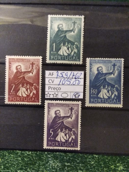 1952 Série 4° Centenário Da Morte De S° Francisco Xavier MLH *