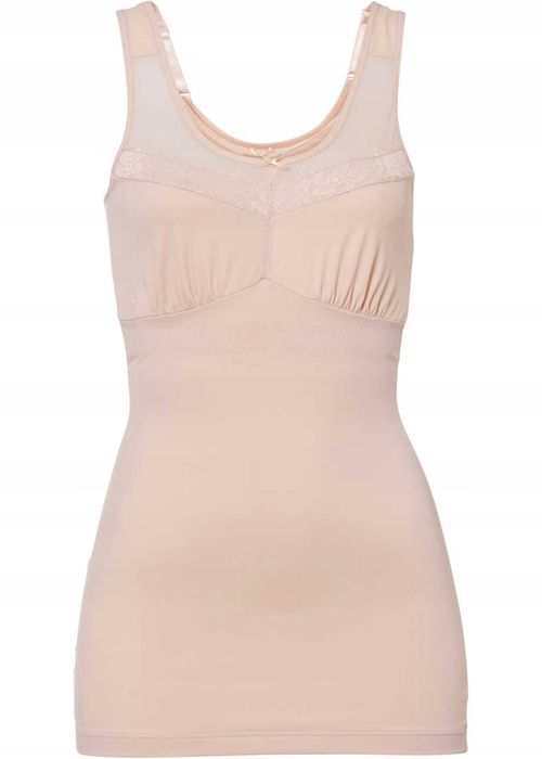 B.P.C Modelujący top z koronką beżowy r.42
