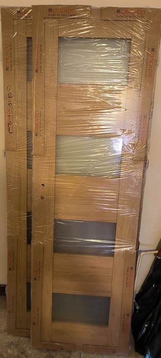 Drzwi pokojowe prawo skrzydłowe 80-tki. 1 sztuka.ERKADO.NOWE - DOSTAWA