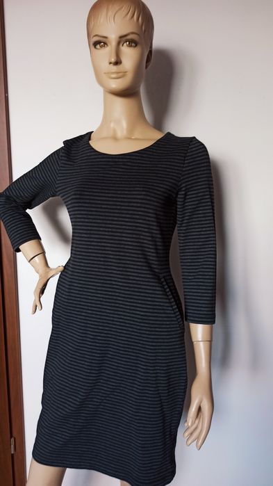 Sg Sukienka damska 36 , 38 , M  , bawełniana sukienka  z długim rękawe