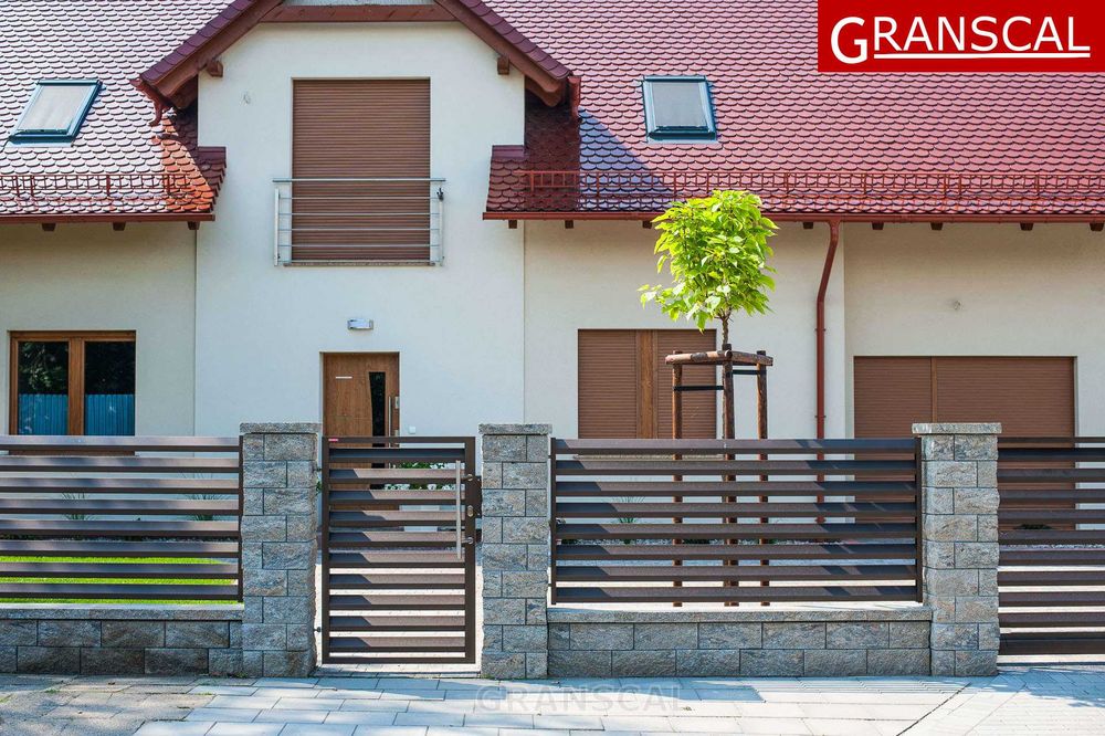 Ogrodzenie aluminiowe nowoczesne brama przesuwna furtka płot Poznań