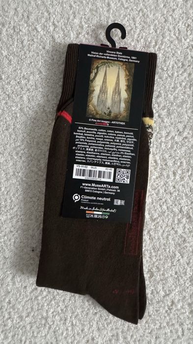 Musearta nowe skarpetki meskie 40/46 dzielo sztuki
