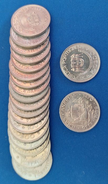 Moedas lote de 20 moedas ,ilhas Canarias .1989