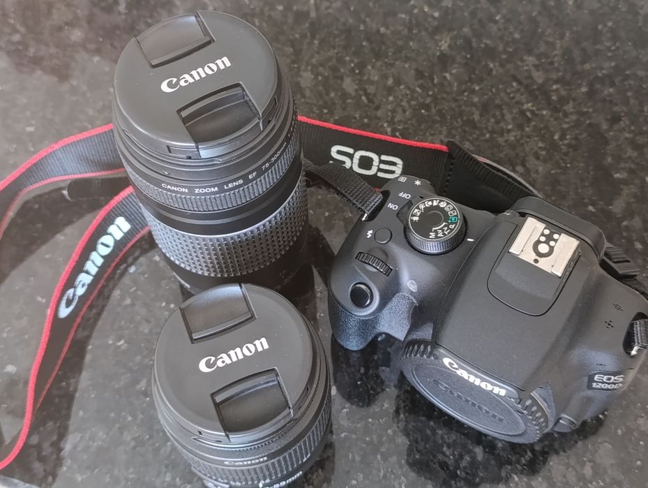 Canon EOS 1200D + 2 Objetivas + Acessórios