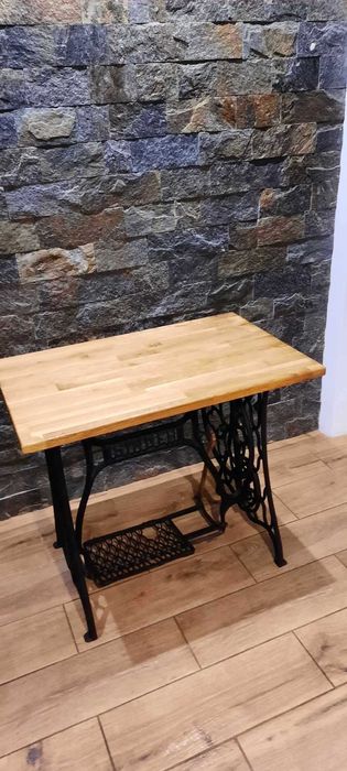 stolik  biurko dąb drewno SINGER loft