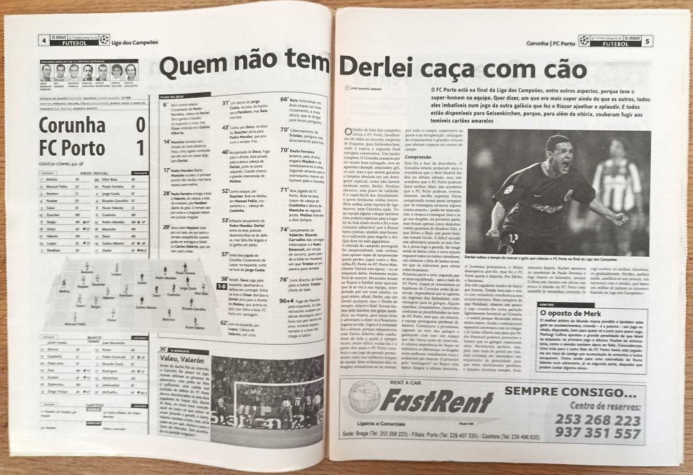 F.C.Porto - Os maiores - Vitória frente ao Corunha (0-1) Liga dos Campeões - 2003-04
