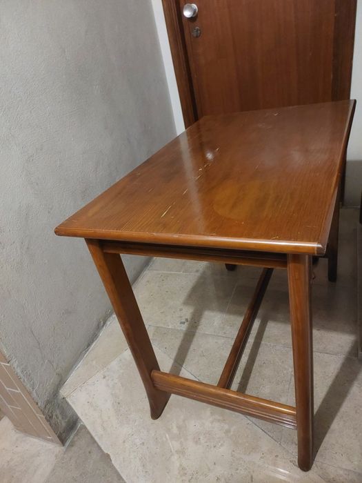 Mesa madeira mesinha nogueira