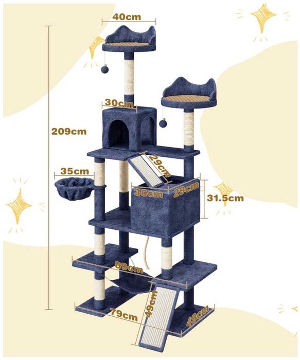 Arranhador / árvore para gatos XXL – 50€
