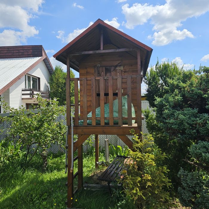 Domek dla dzieci do ogrodu drewniany