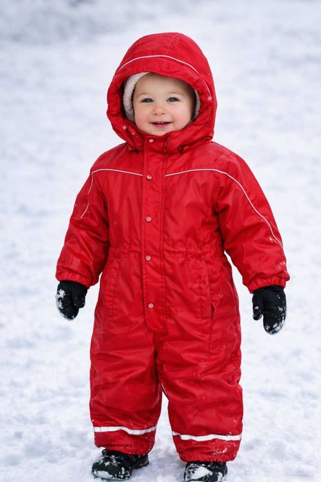 Зимний цельный комбинезон 2-3 года