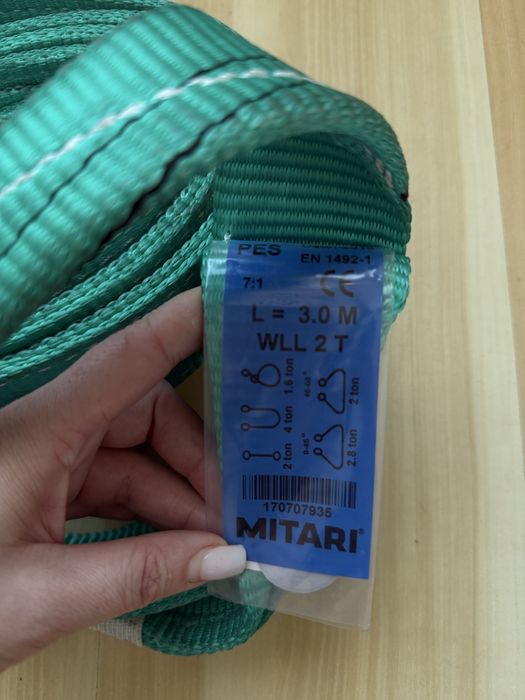 Текстильні вантажопідйомні стропи