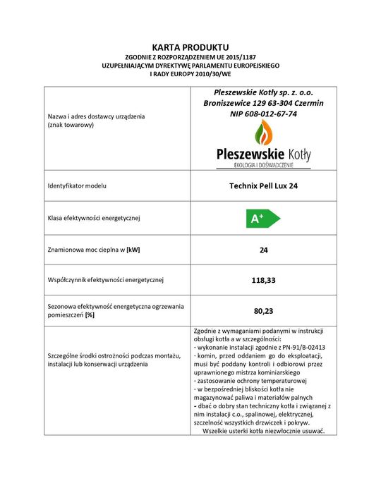 Pleszewski Kocioł Piec z Podajnikiem na Pellet 24kW 5 klasa Ekodesign, dostawa GRATIS, dotacja, montaż, lista ZUM