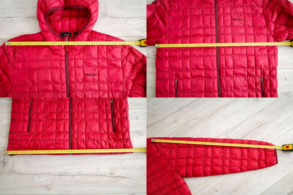 Kurtka Puchowa Marmot Featherless Hoody Down Jacket Hood L Czerwona