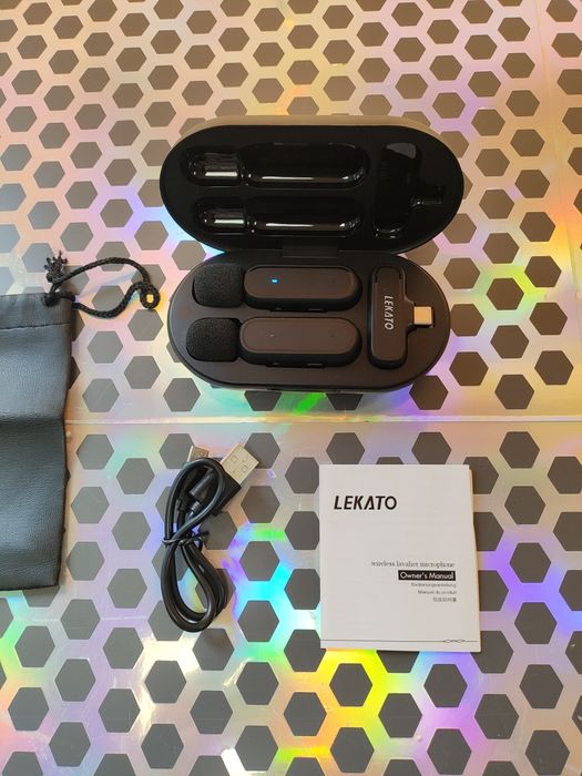 Bezprzewodowy mini mikrofon zestaw