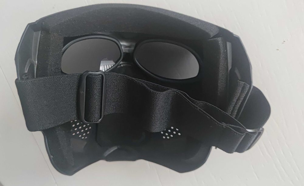 Maska CZASZKA DARK-BL, 18,5x18cm, motor, rower, skuter, hulajnoga