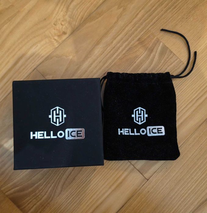 Łańcuszek tenisowy HELLOICE 4mm w kolorze białego złota