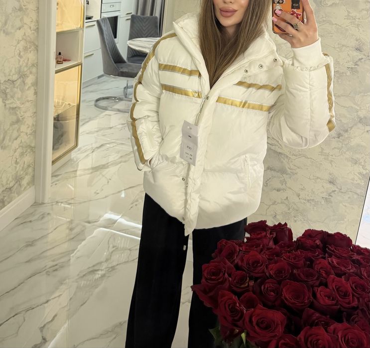 Белая курточка люкс бренд