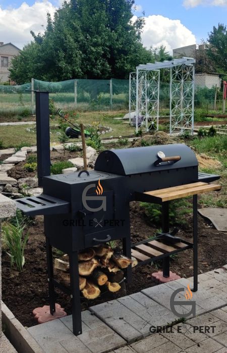 ЕКСКЛЮЗИВ! мангал гриль BBQ |Сталь 4 мм, коптильня, піч під казан!