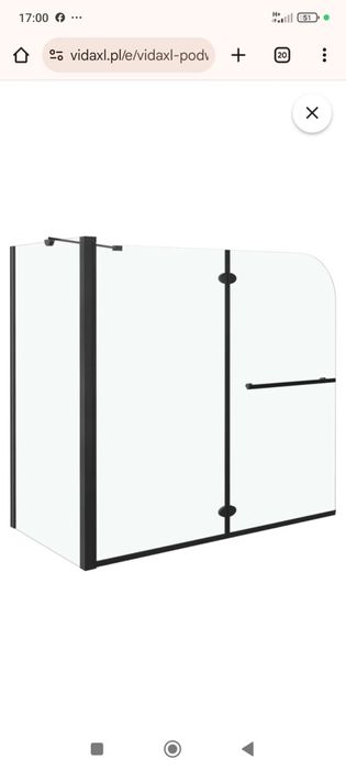 Sprzedam piękne dziwi łazienkowe vidaXL Podwójnie składany parawan na