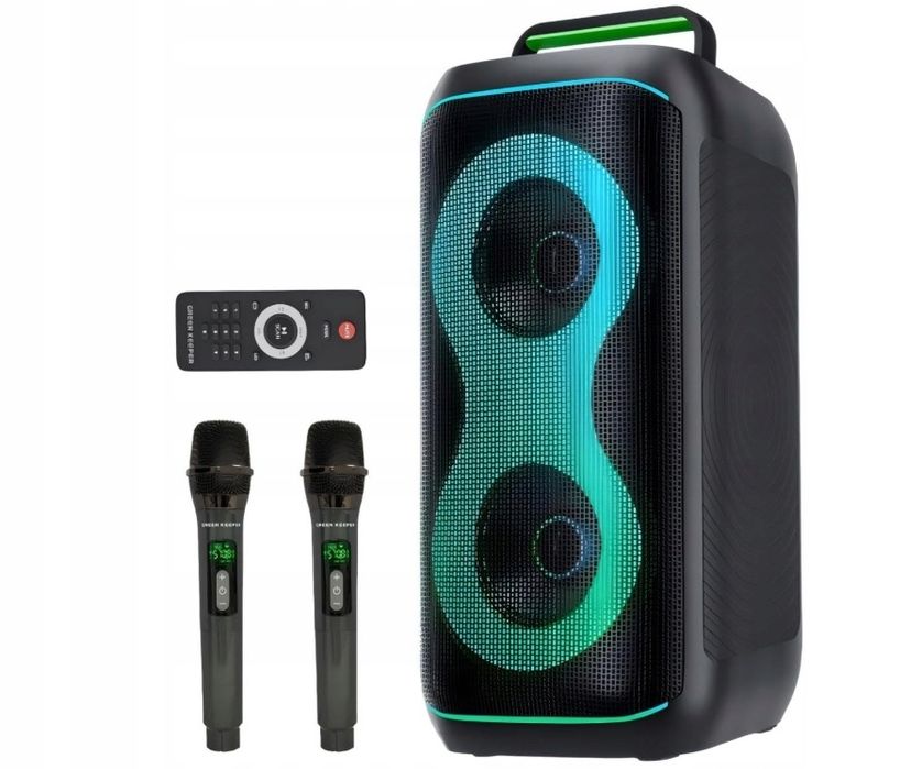 Green Keeper Karaoke Gkd61 2 Bezprzewodowymi Mikrofonami 400 W Uszkodzony