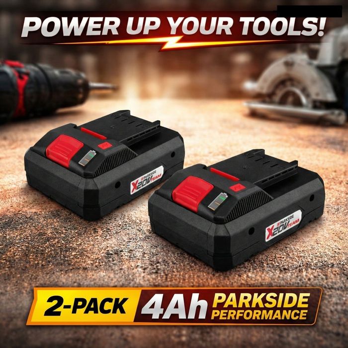 Duas baterias Parkside performance 4ah