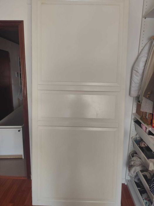 2 Portas Brancas de roupeiro- 100 cm de largura cada