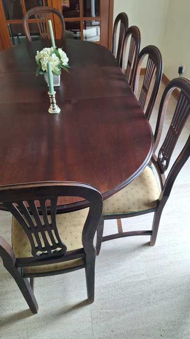 Mesa Sala Jantar Mogno