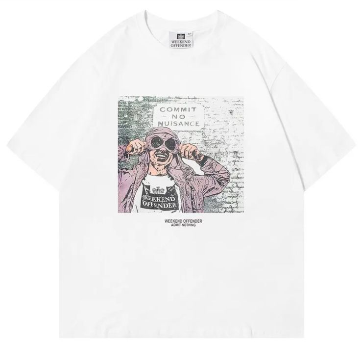 Мужские футболки Weekend Offender ACAB 1312 Ultras Casual черные белые