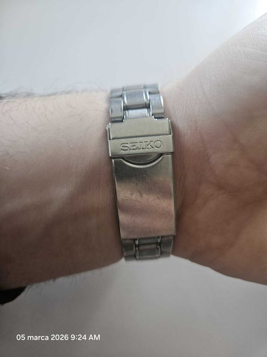 Seiko Chronograph 100M – stalowy zegarek męski – Japoński rynek