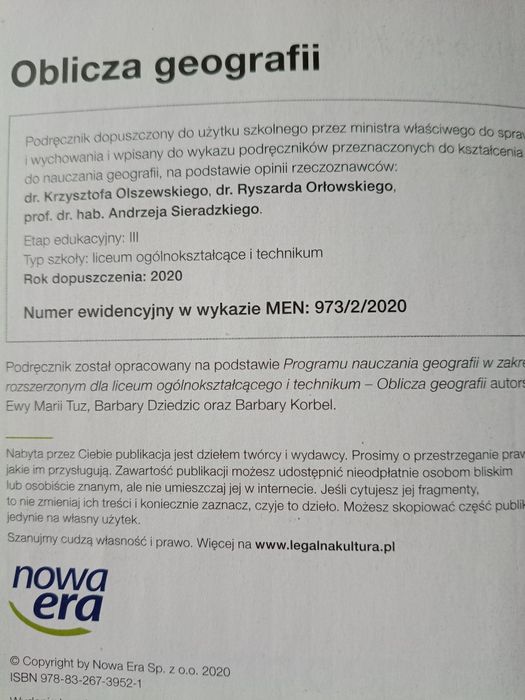 Geografia rozszerzony 2 Oblicza Geografii nowa era