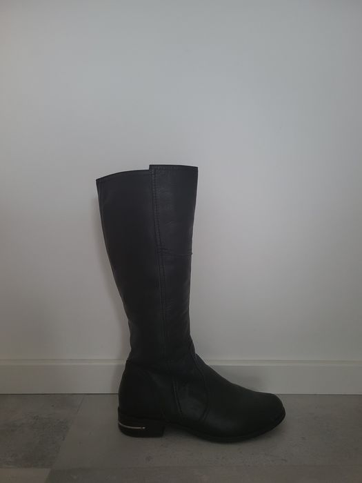 Oficerki kozaki ocieplane kożuszek