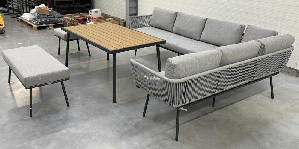 Zestaw mebli ogrodowych - narożnik outdoor SERTA dla 7~8 osób