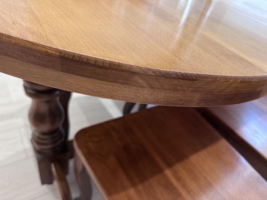 Стол дуб обеденный и 4 стула стіл обідній кухонный