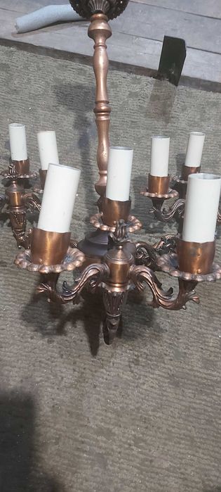 Продам винтажная  люстра СССР на 9 свечей