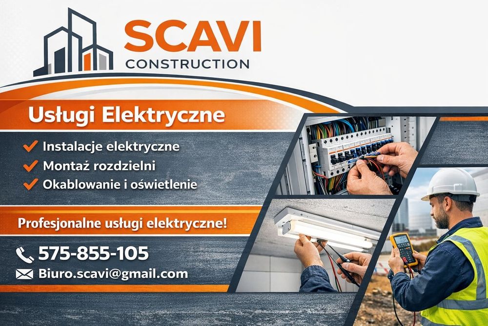 Usługi elektryczne/Elektryk/instalacje elektryczne