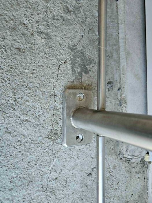 balustrada, na balkon, wejście inox, stal nierdzewna