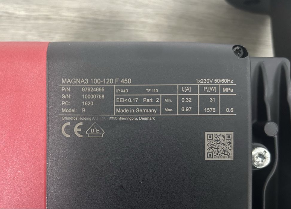 New! Насос Grundfos Magna3 100-120 F 450, Q 73 m3/год, P/N 97924695
